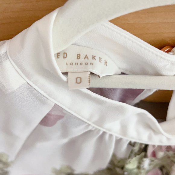 Ted Baker London Floral Blouse - Pink and Green - Picture 3 of 9